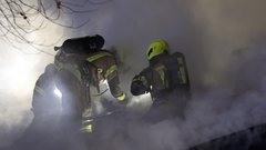 požar Slovenija Ljubljana gasilec gasilci Celovška cesta Vižmarje
