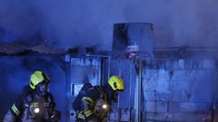 požar Slovenija Ljubljana gasilec gasilci Celovška cesta Vižmarje