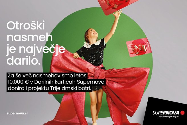 Supernova s srčno donacijo poskrbela za iskrice v otroških očeh