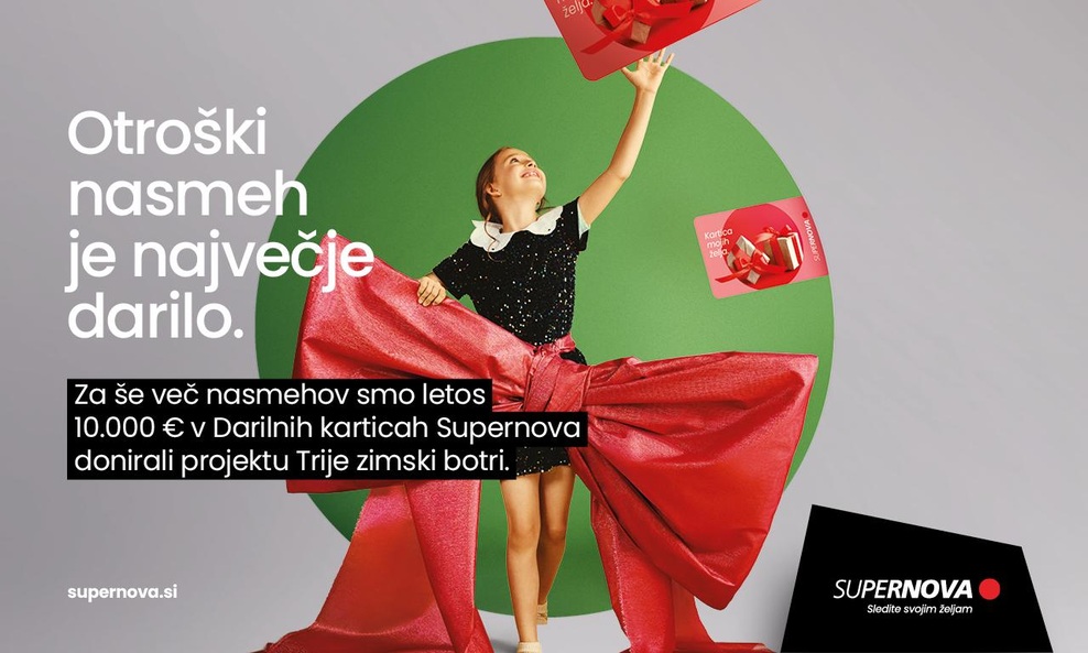 Supernova s srčno donacijo poskrbela za iskrice v otroških očeh (foto: promocijska fotografija)