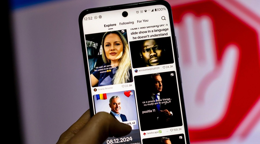 EU ukrepa: komisija zahteva odgovore od družbenega omrežja TikTok, o domnevnem vplivanju na volitve (foto: Profimedia)