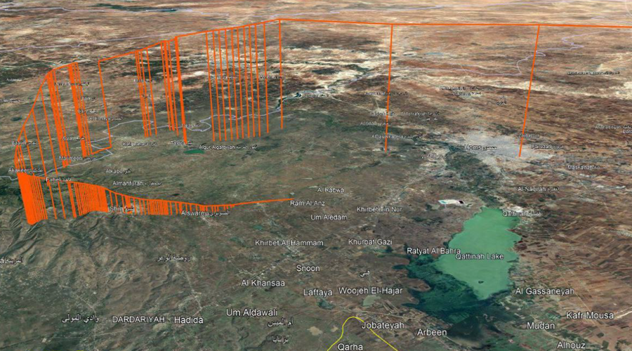 3D radar Asadovega letala (foto: Omrežje X/KeithWoodsYT)