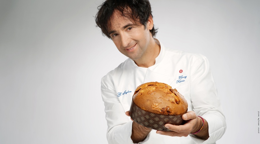 Chef Tomaž Kavčič s prvovrstnim božičnim panettonom slika zgodbo o Sloveniji:  Namesto rozin kar ekstrakt gina v želatini brez alkohola (foto: promocijska fotografija)