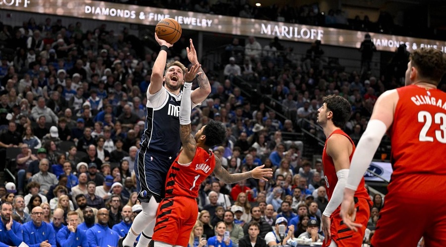 Dallas ob vrnitvi Dončića nadigral Portland (foto: Profimedia)