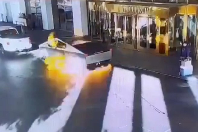Trump hotel, Tesla Cybertruck, eksplozija