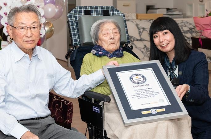Tomiko Itooka Guinnessova knjiga rekordov starost