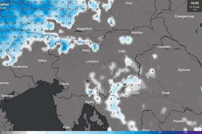vreme oblacno snezno