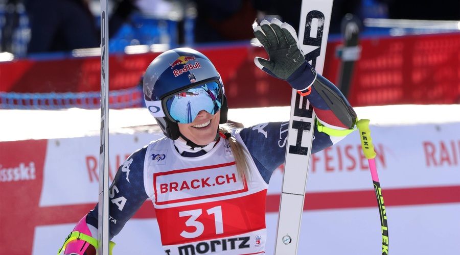 Lindsey Vonn zelo blizu stopničk, prehitela tudi Ilko Štuhec (foto: Profimedia)