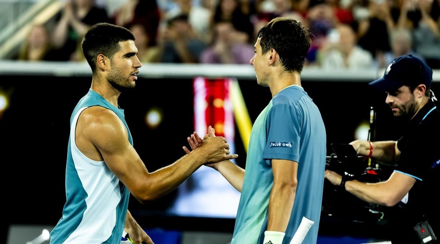 Alcaraz dobro začel lov na karierni grand slam (foto: Profimedia)