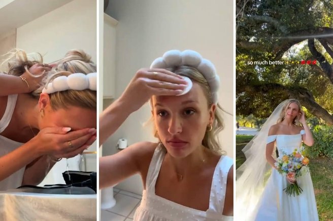 20 minut pred poroko si je odstranila profesionalni make up: "Nisem se počutila kot jaz" (VIDEO)
