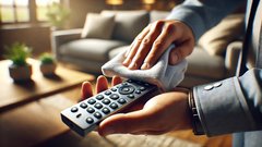 daljnski upravljalnik, čiščenje