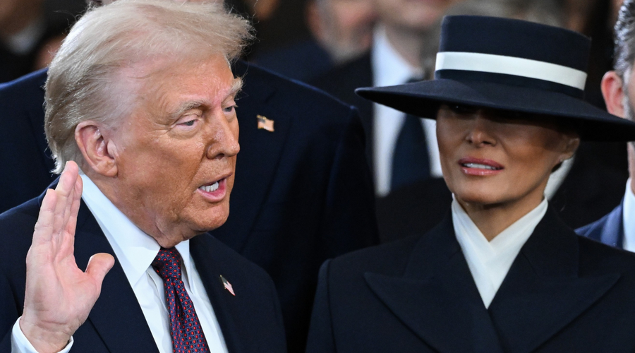 Donald Trump prisegel kot 47. predsednik ZDA (takoj bo uvedel izredne razmere) (foto: Profimedia)