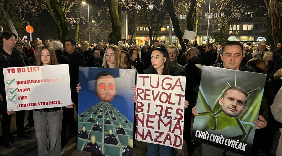 Po krvavem januarskem napadu študentje zahtevajo pravico (foto: Libertas Press/Facebook)