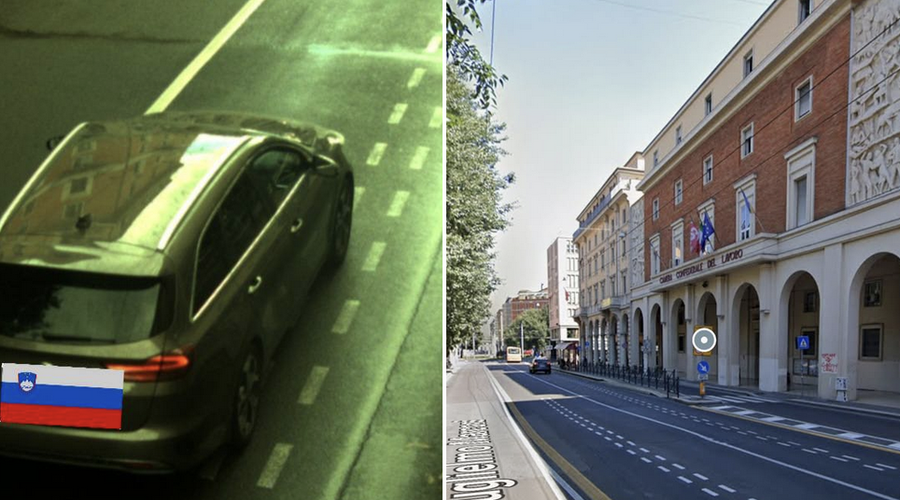 Fotografija prekrška, objavljena v skupino V živo s slovenskih cest. (foto: Facebook/V živo s slovenskih cest)