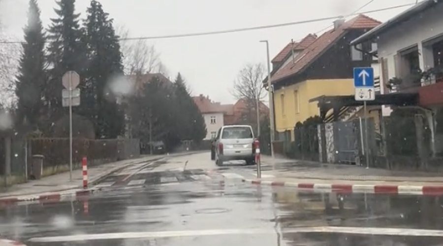 To je križišče v Ljubljani, kjer se zgodi največ padcev na vozniškem izpitu (foto: TikTok/instruktordani)