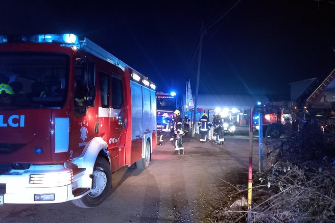 Maribor Tezno pozar gasilci