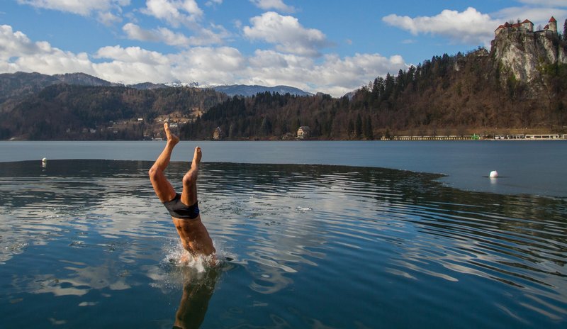 Blejsko jezero skok kopanje