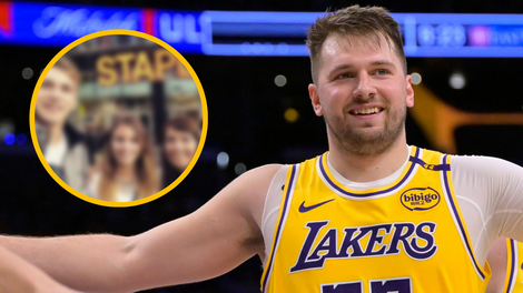 Luka Dončić Anamaria Goltes Mirjam Poterbin Crypto.com Los Angeles košarka arena