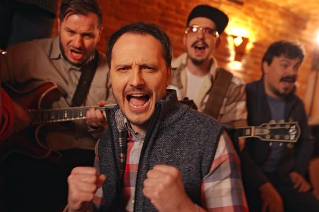 Modrijani Poskočni polka Mau čuden