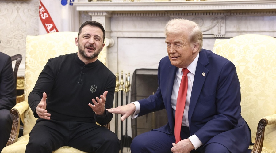 Donald Trump v Beli hiši sprejel Volodimirja Zelenskega: voditelja bosta predvidoma podpisala sporazum (foto: Profimedia)