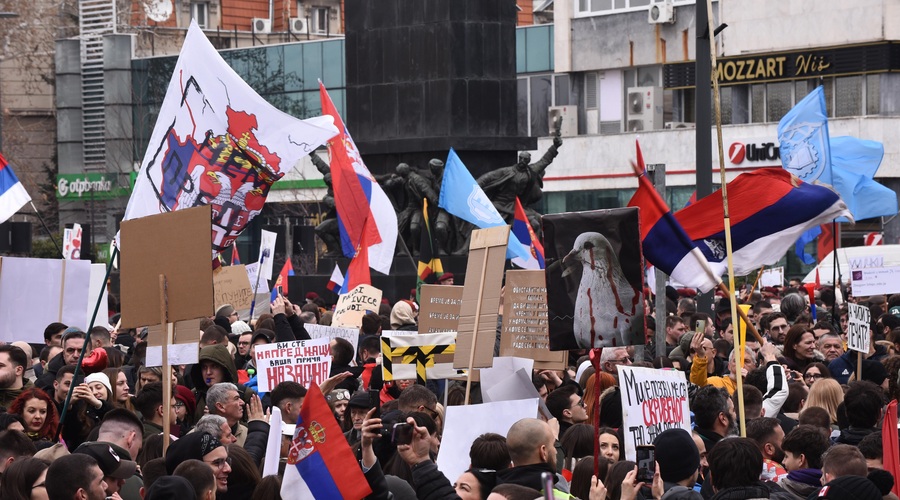 Srbi so se ponovno odpravili na ulice: potekajo številni protesti (foto: HaloPix/F.A.Bobo)