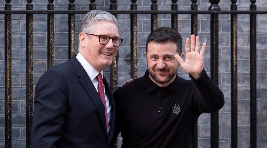 Britanski premier zagotovil Zelenskemu: "Z Ukrajino bomo, dokler bo potrebno" (foto: Profimedia)