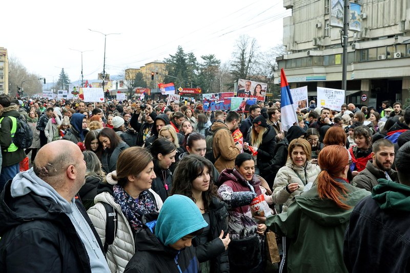 protest študentje Niš Srbija