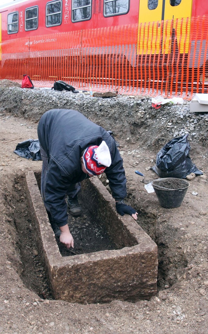 Ljubljana arheologi zelezniska postaja