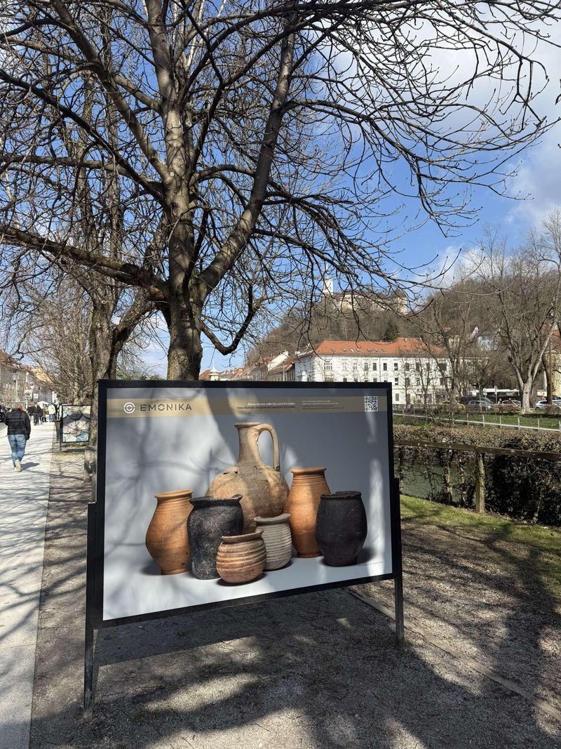 Emonika arheoloske najdbe razstava Krakovski nasip