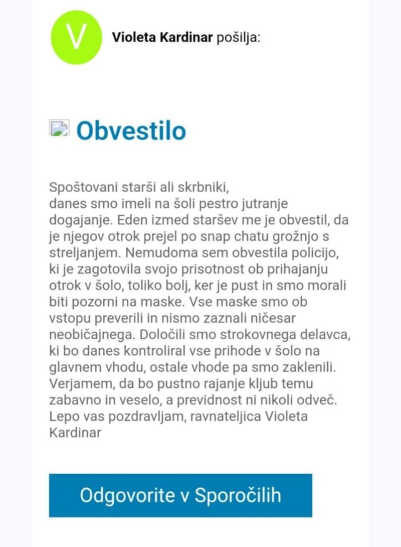 osnovna šola Apače streljanje