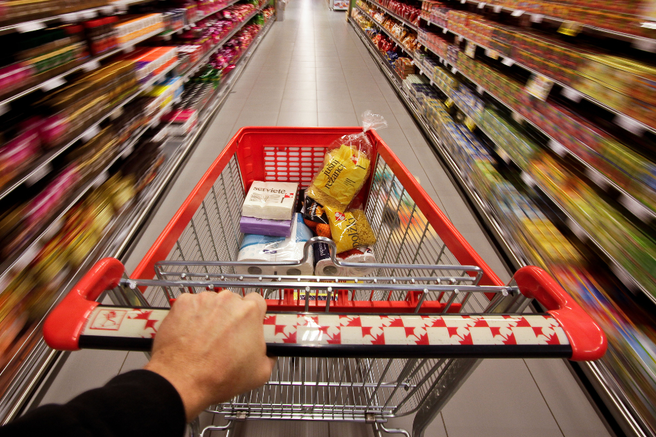 Mercator voziček jabolka nakup trgovina