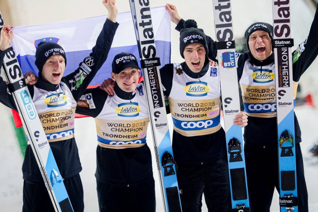 smučarji skakalci smučarski skoki Trondheim