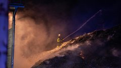 Požar deponija odpadki podjetje CEROP Puconci Občina Puconci