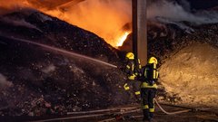 Požar deponija odpadki podjetje CEROP Puconci Občina Puconci