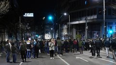 policija protest Srbija študenti