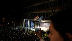 policija protest Srbija študenti