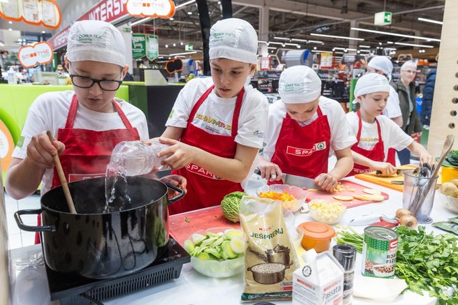 Spar Slovenija dogodek mladi kuharji