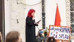 Koper shod protest Pohod za življenje Branimo reproduktivne pravice Socialistrski bralni krožek Zavod mreža za življenje in enakopravnost splav reproduktivne pravice
