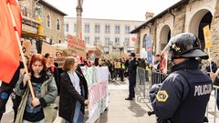 Koper shod protest Pohod za življenje Branimo reproduktivne pravice Socialistrski bralni krožek Zavod mreža za življenje in enakopravnost splav reproduktivne pravice