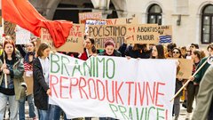Koper shod protest Pohod za življenje Branimo reproduktivne pravice Socialistrski bralni krožek Zavod mreža za življenje in enakopravnost splav reproduktivne pravice