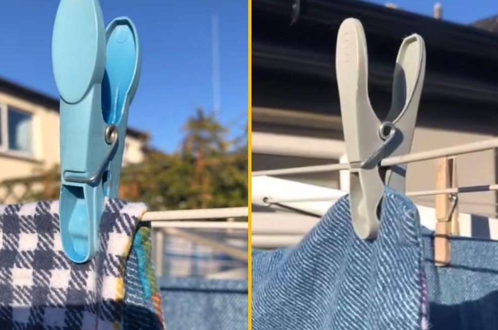 Vse življenje ste narobe obešali svoja oblačila: poglejte, kako pravilno uporabljati ščipalke! (VIDEO) (foto: TikTok/Christina Byers/posnetek zaslona)