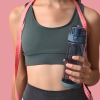 fitnes ženska srce zdravje energijske pijače