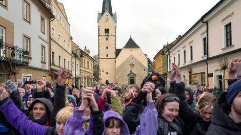 Slovenj Gradec mladi protest