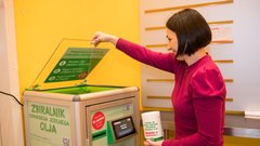 Spar Slovenija zbiralnik odpadno jedilno olje