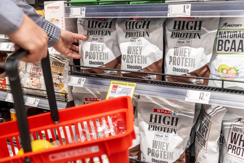 SPAR SLOVENIJA izdelek SPAR High Protein proteii čokolada whey