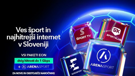 Telemach Slovenija širi športno ponudbo z vključitvijo vseh programov Arena Sport
