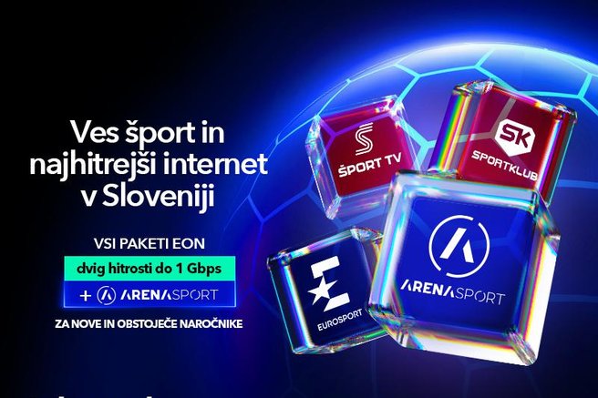 Telemach Slovenija širi športno ponudbo z vključitvijo vseh programov Arena Sport
