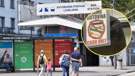 Ljubljana avtobusna postaja samo gotovina