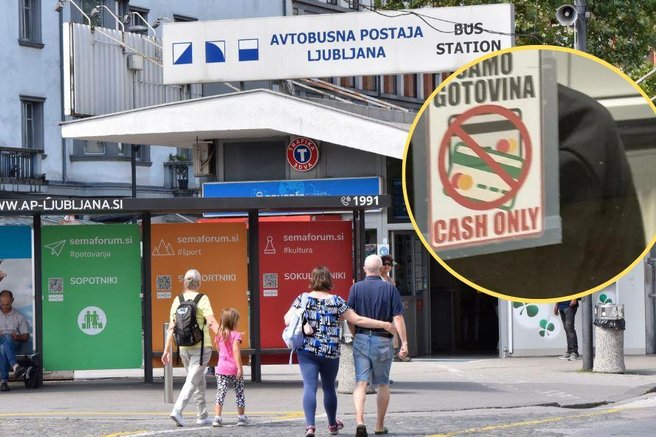 Ljubljana avtobusna postaja samo gotovina