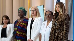Melania Trump vpadljiv plašč oblikovalka Milly Park